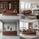 Richmond Tufted Leather Sofa Collection