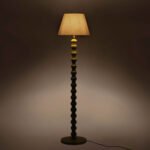 Maryland Wooden Floor Lamp-Sage - Image 2
